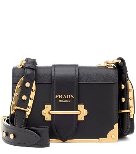 prada cahier leather shoulder bag blue|Prada leather shoulder bag vintage.